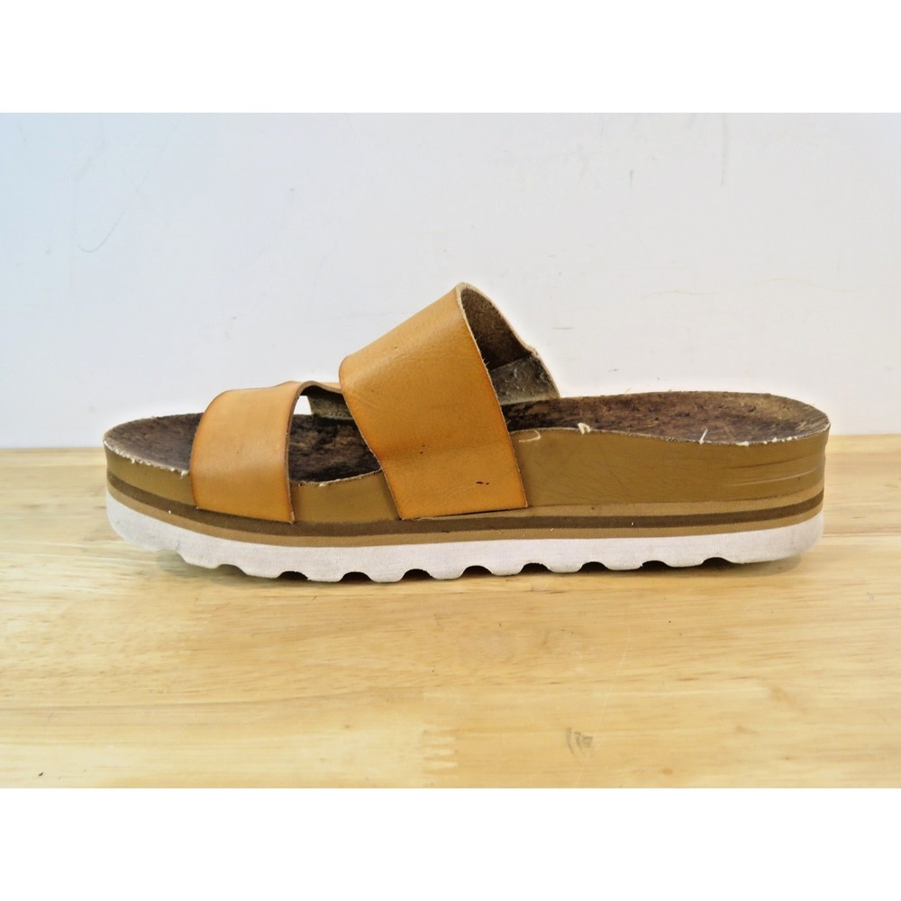 REEF Cushion Vista Hi Women's Sz 7.5M Sandals Cognac Camel Brown - Picture 6 of 12